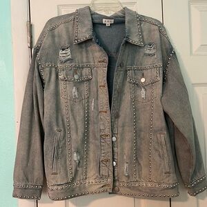 Studded denim jacket